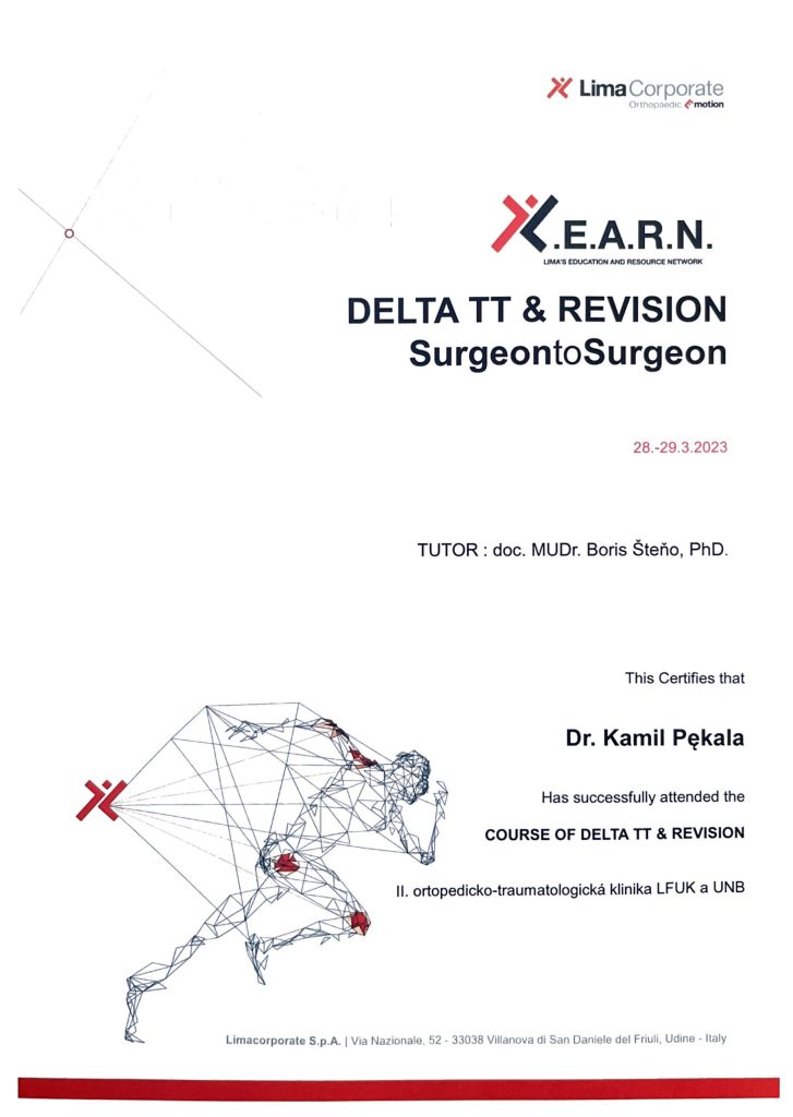 Certyfikat kursu DELTA TT & Revision, Lima Corporate